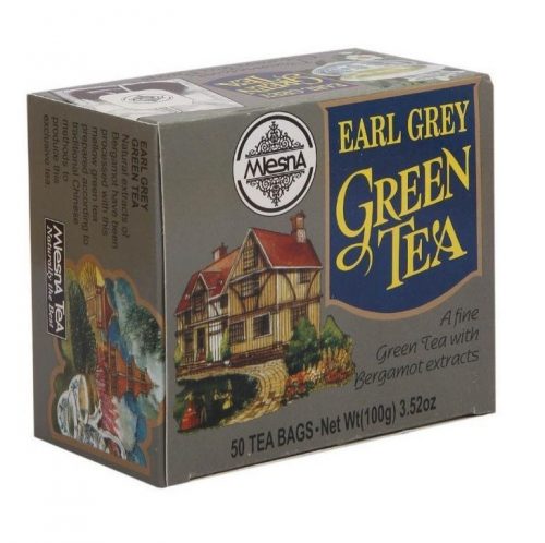 Mlesna earl grey zöld tea 50x2g 100 g