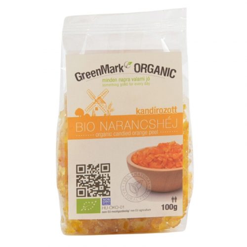 Greenmark bio kandírozott narancshéj 100 g