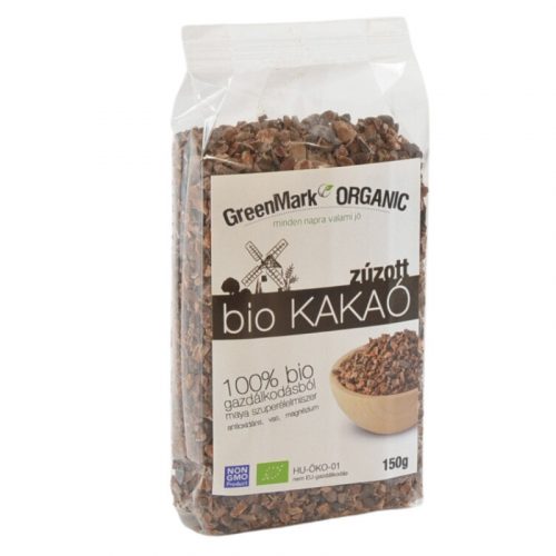 Greenmark bio kakaóbab pörkölt zúzott 150 g