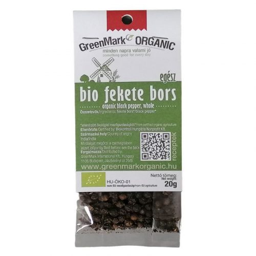 Greenmark bio fekete bors egész 20 g