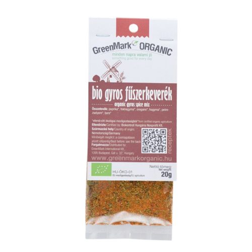 Greenmark bio gyros fűszerkeverék 20 g