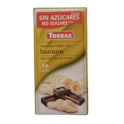   Torras gluténmentes étcsokoládé banán cukor nélkül 75 g