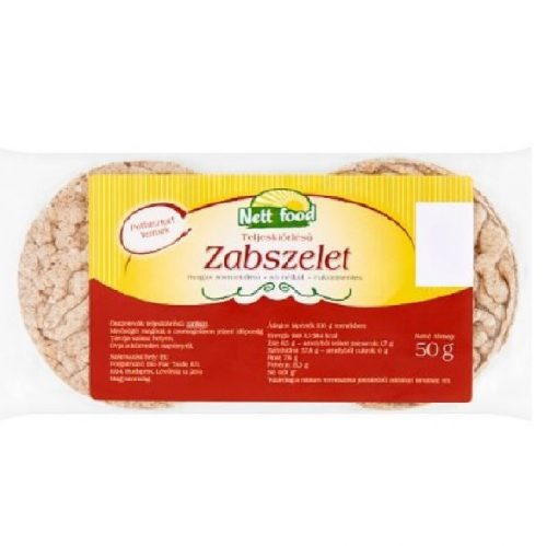 Nett Food puffasztott zab tallér 50 g