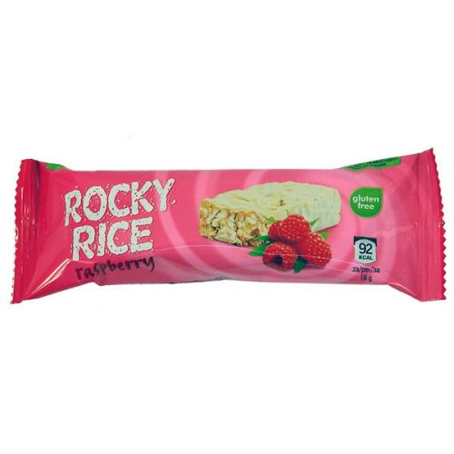 Rocky Rice puffasztott rizsszelet fehércsokis málna 18 g