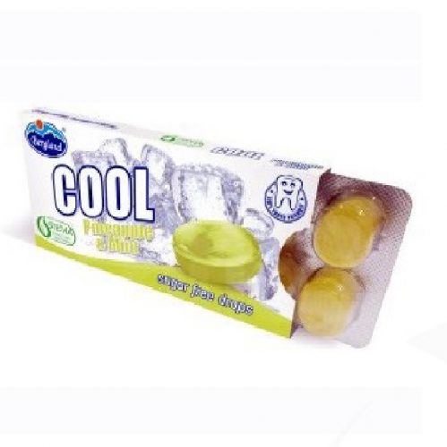 Cool pineapple&mint ananász-mentol ízű cukormentes cukorka 16 g