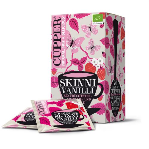 Cupper bio skinni vanilli vaníliás gyümölcstea 20 db 40 g