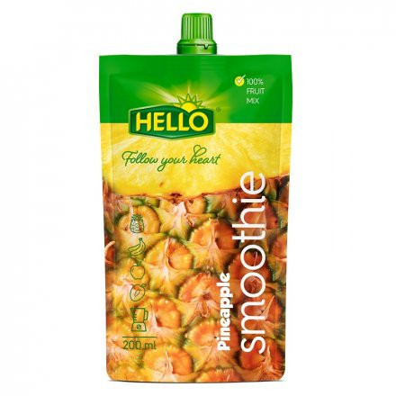 Hello smoothie ananász gyümölcsturmix 200 ml