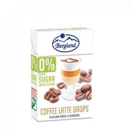 Bergland coffee latte cukormentes tejeskávés cukorka 40 g