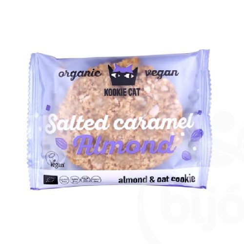 Kookie Cat bio vegán mandulás zabkeksz sós karamell 50 g