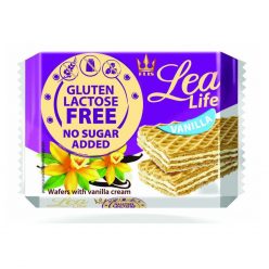   Lea life vaníliás ostyaszelet hozzáadott cukor-, glutén-, laktóz nélkül 95 g