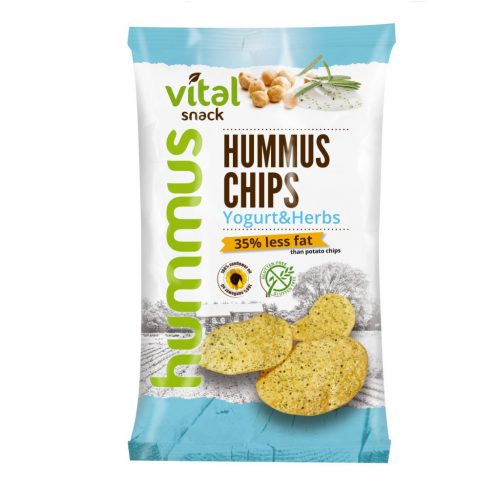 Vital humusz chipsz joghurtos zöldfűszeres 65 g