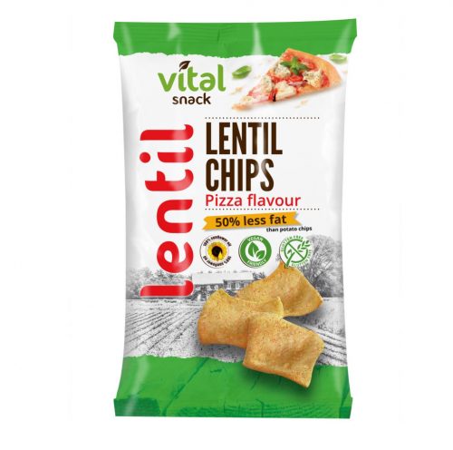 Vital lencse chips pizza 65 g