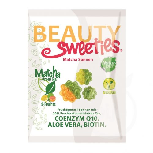 Beauty Sweeties gluténmentes vegán gumicukor matcha napocskák 125 g