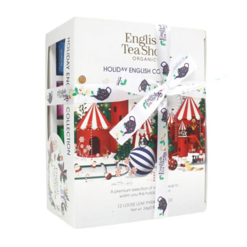 English Tea Shop 12 bio karácsonyi fehér selyempiramis filteres teaválogatás 24 g