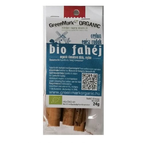 Greenmark bio ceyloni egész fahéj 24 g