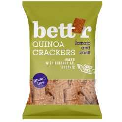   Bettr bio vegán gluténmentes quinoa kréker bazsalikom&paradicsom 100 g