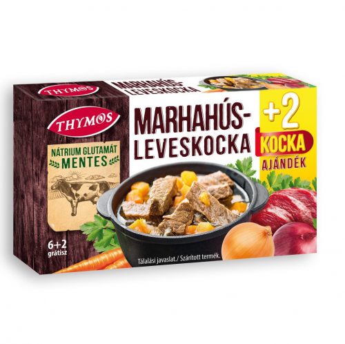 Thymos leveskocka marhahús n.g.mentes 6+2 grátisz 80 g