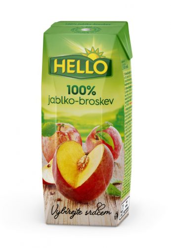 Hello alma-őszibaracklé 100% 250 ml