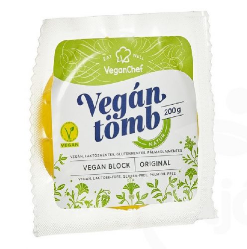 Veganchef vegán tömb natúr 200 g