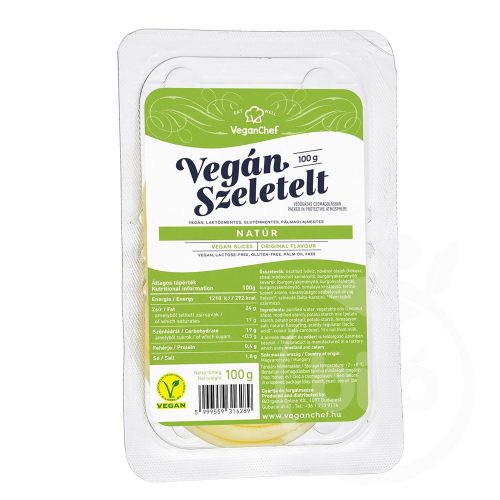 Veganchef vegán szeletelt natúr 100 g