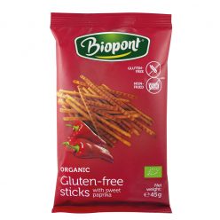 Biopont bio gluténmentes sóspálcika paprikás 45 g