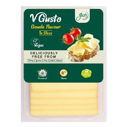 Gusto vegán készítmény szeletelt gouda ízű 140 g