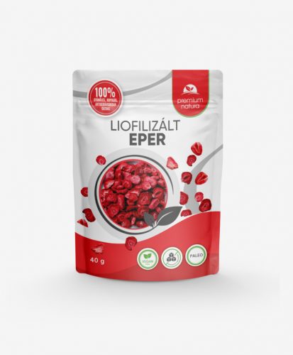 Premium Natura liofilizált eper 40 g