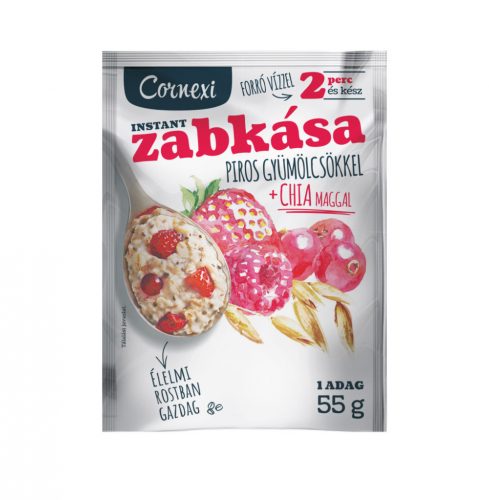 Cornexi zabkása piros gyümölcsökkel, chia maggal 55 g