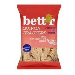   Bettr bio vegán gluténmentes quinoa kréker kurkuma&kömény 100 g