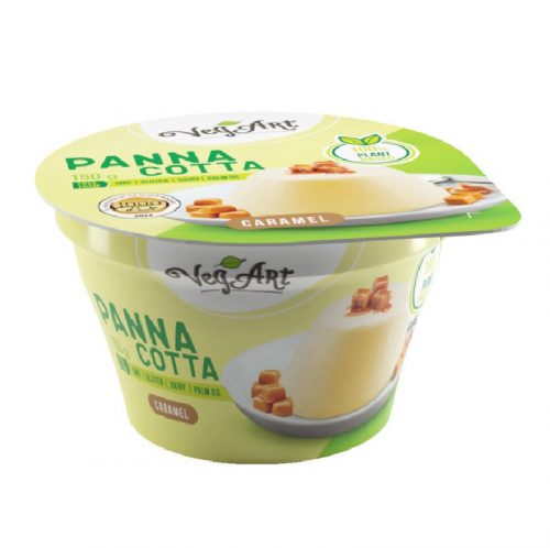 Vegart vegán panna cotta jellegű növényi desszert készítmény karamell 150 g (22511)