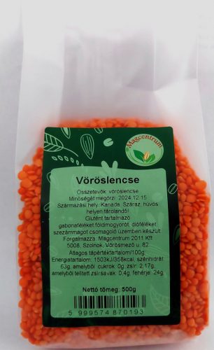 Magcentrum vöröslencse egész 500 g