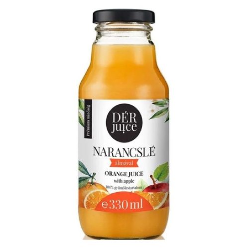 Dér juice narancslé almával 100% 330 ml