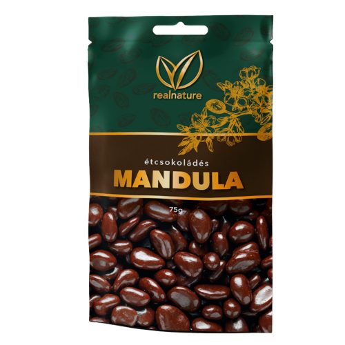 Real Nature étcsokoládés mandula 75 g