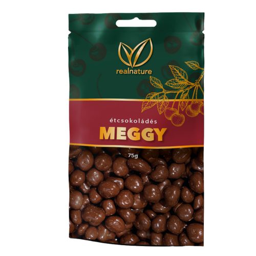 Real Nature étcsokoládés meggy 75 g