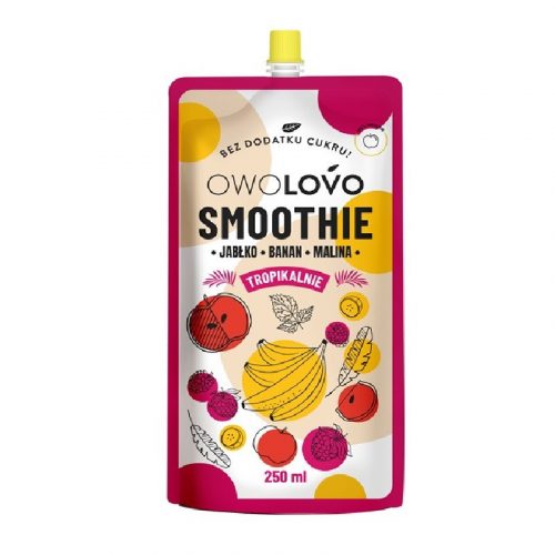 Owolovo gyümölcspüré alma-banán-málna smoothie 200 g