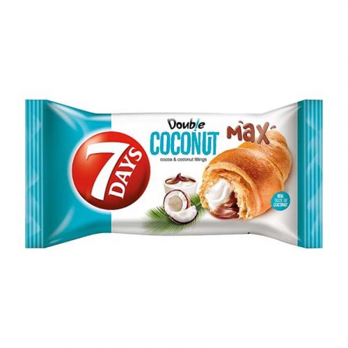 7DAYS Double Croissant kakaó-kókusz ízű 80 g